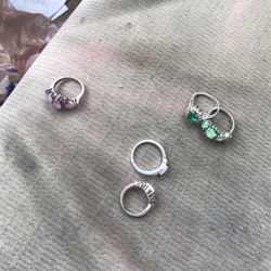 Silver And Sterling Silver Rings 
