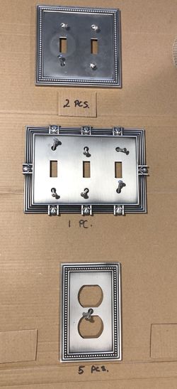 Decorative wall plates w/screws