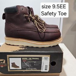 Red Wings Irish Setter Safety Toe Work Boots Size 9.5 