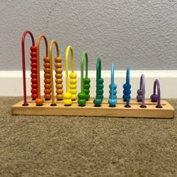 Melissa & Doug Add & Subtract Abacus - Educational Toy With 55 Colorful Beads (!!Missing addition subtraction boards!!)