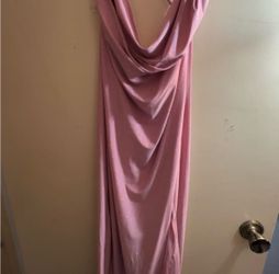 Pink sparkly prom dress