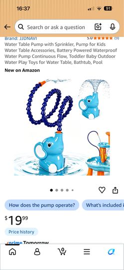 Water pump toy