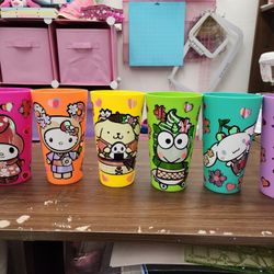 Hand Made Sanrio Cups 