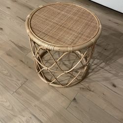 Rattan End Table