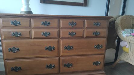Vintage Solid Wood MCM Dresser