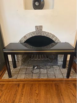 Vintage postmodern lacquer console table
