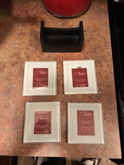 Glass photo coasters