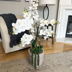 Large Faux Potted Orchid Plant