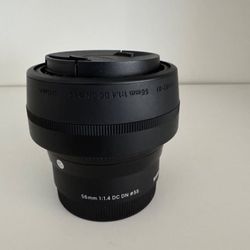 Made in Japan Sigma 56mm f/1.4 DC DN Contemporary Lens (Sony E) Mint