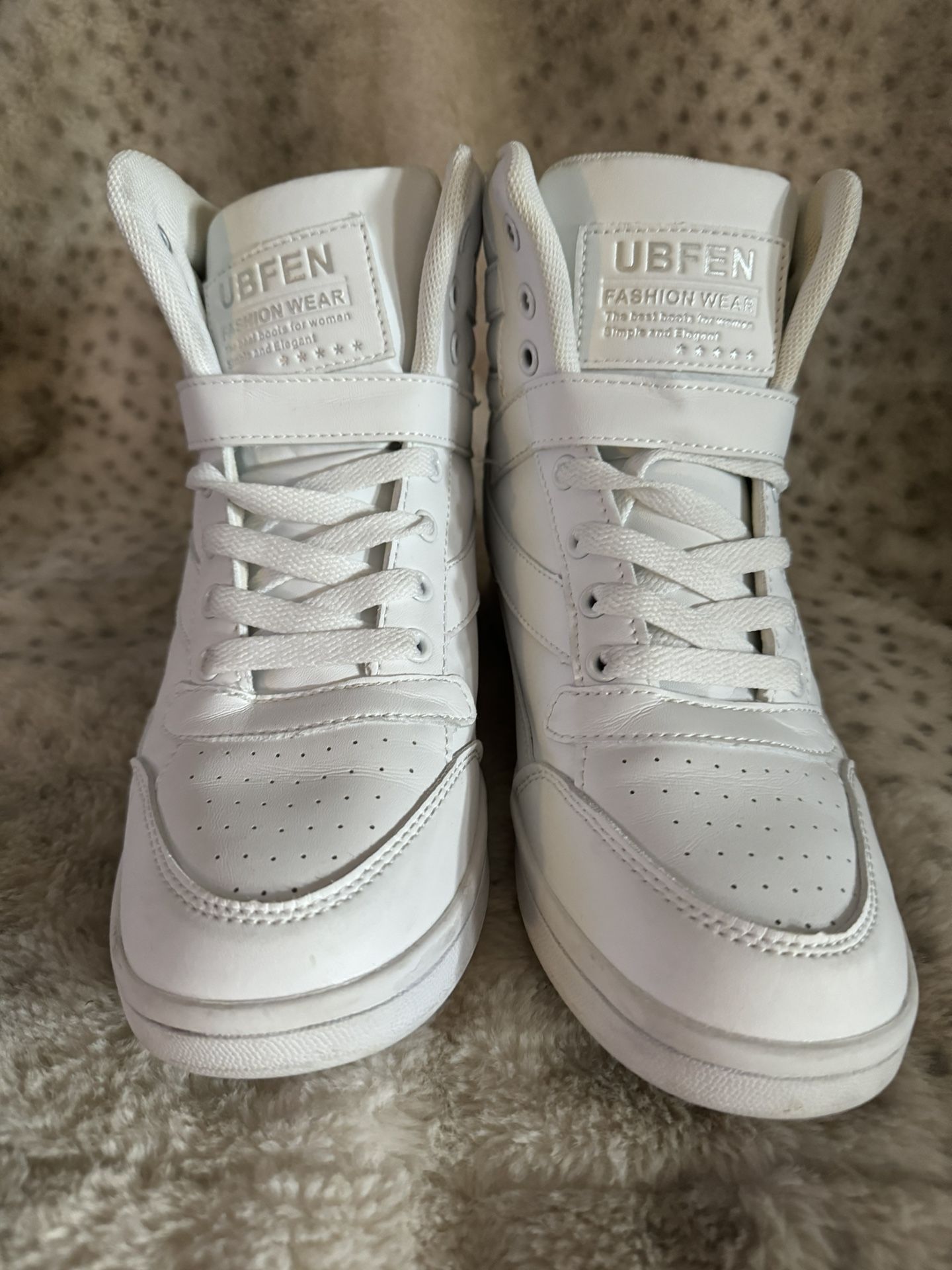 White Women’s High Top Sneakers