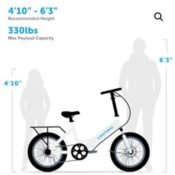 Letric 3.0 White Folding Bike