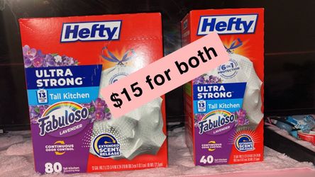 Hefty trash bags