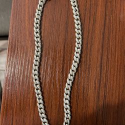 Gld 8.5mm Gold Diamond Cuban Link Chain