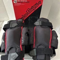 Troy Lee Designs 6400 Knee Braces  Black Moto Cycle Sz Large