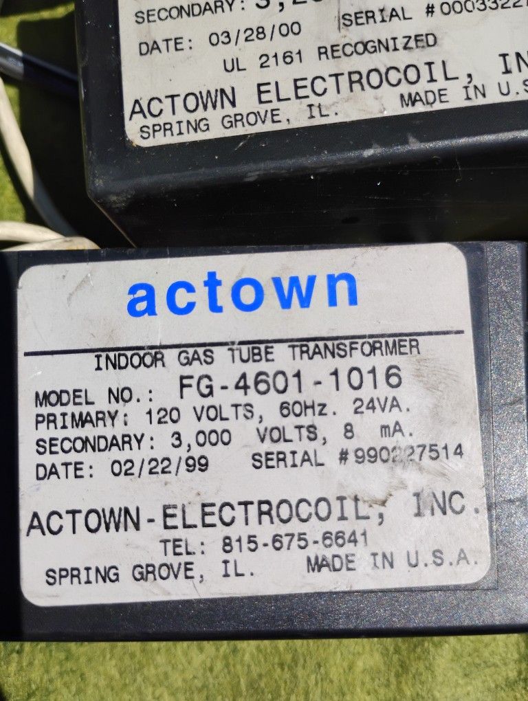 Neon Sign Clock Transformers