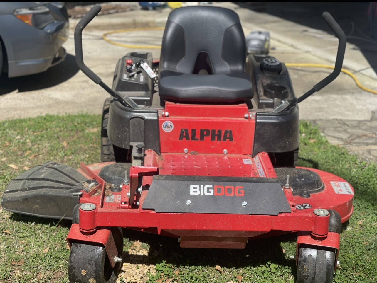 Zero turn Alpha Big Dog 52inch