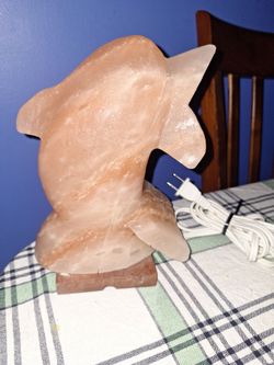 10 inch dolfin salt lamp