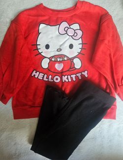 Hello kitty set sweatshirt and pants size 3 kids