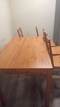 Wood table