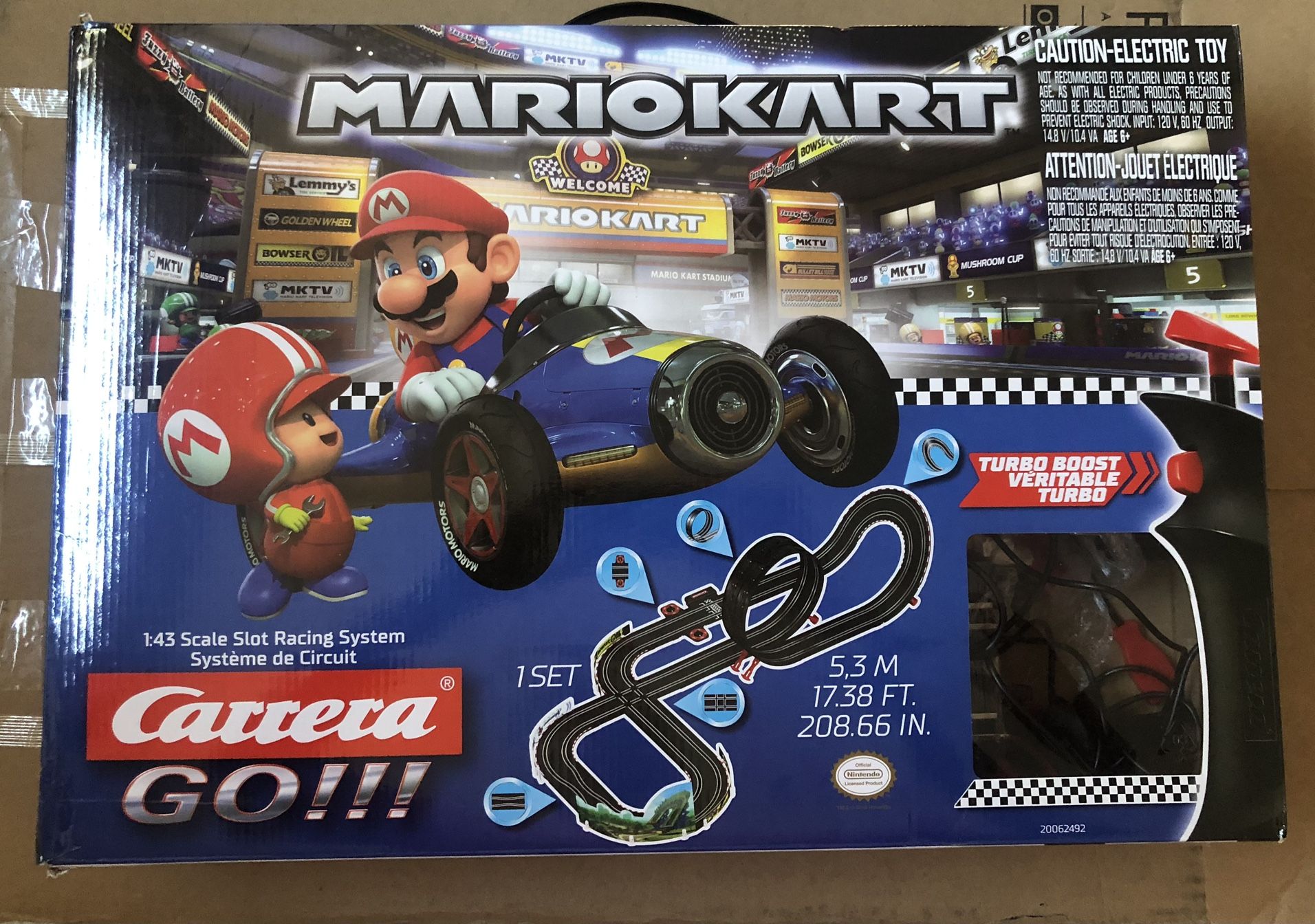 Carrera Go Mariokart Circuit Voitures Mario Kart Luigi Jouet Toy