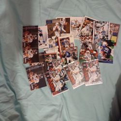 Peyton Manning 22 Card Lot 2001-2013 Cards Upper Deck Panini Topps Bowman