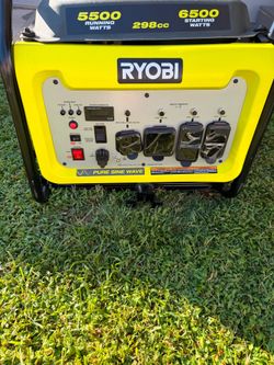 RYOBI 6500-Watt Gasoline Powered Inverter Generator with CO Shutdown & Idle Down Technology