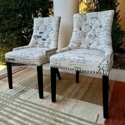 Pair of French Country Dining Chairs/Accent Chairs