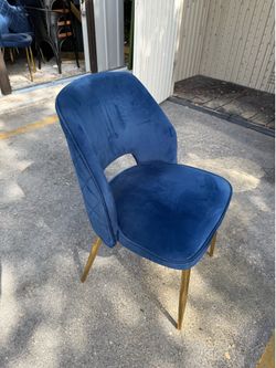 Blue Velvet Chairs