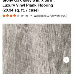 Home Decoration Collectors Vinyl Plank Flooring Price Negotiable  24 Boxes