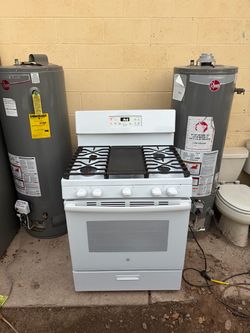 GE White Natural Gas Stove For Sale $250 Or Best Offer