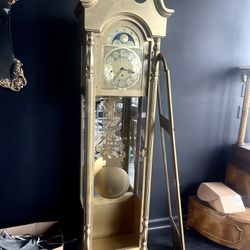 Gold Grandfather Clock 
