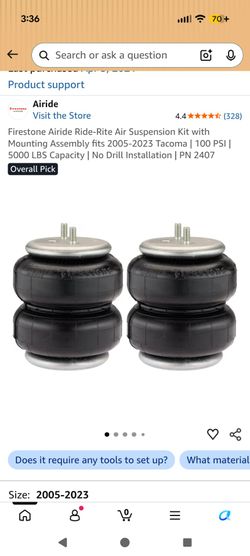 AIR BAG KIT FOR TACOMA