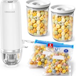 Brand new Handheld Vacuum Sealer, 60000Pa Max Suction Seals in 10s, 0.8 lb Portable and Cordless, USB-C Rechargeable, 140 Uses per Charge, for Food St