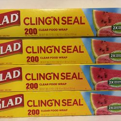 Glad Clear Plastic Wrap 200 Sq. ft (Please Read Post Descriptions)