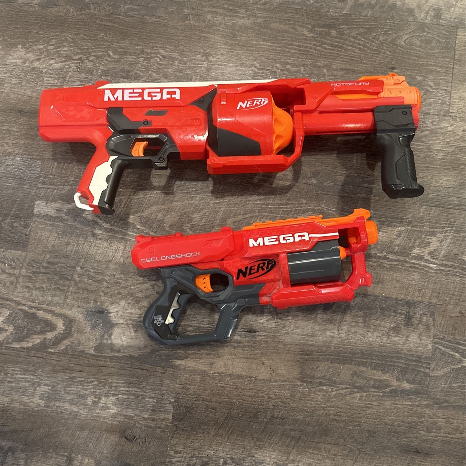 Nerf Mega Rotofury And Cycloneshock