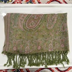New | Pastel Green Pashmina Shawl