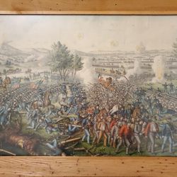 Kurz & Allison Chromolithograph of Pickett's Charge at Gettysburg