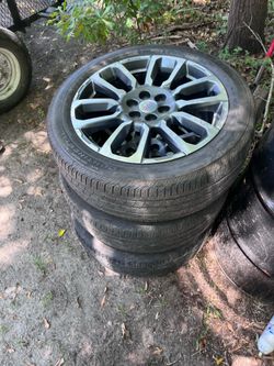 4 20 inch rims and tires 6 lugs