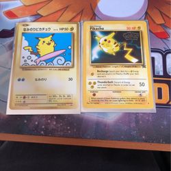 Surfing Pikachu 264/XY-P Promo And Kids WB Pikachu