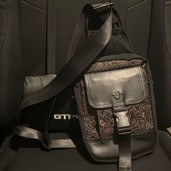 True Religion Limited Leather Designer Sling Bag