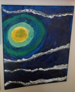 Night Sky Abstract Painting