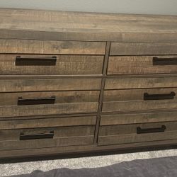 Modern Rustic 6 Drawer Dresser… Like New Excellent Condition Only Used In Guest Room 