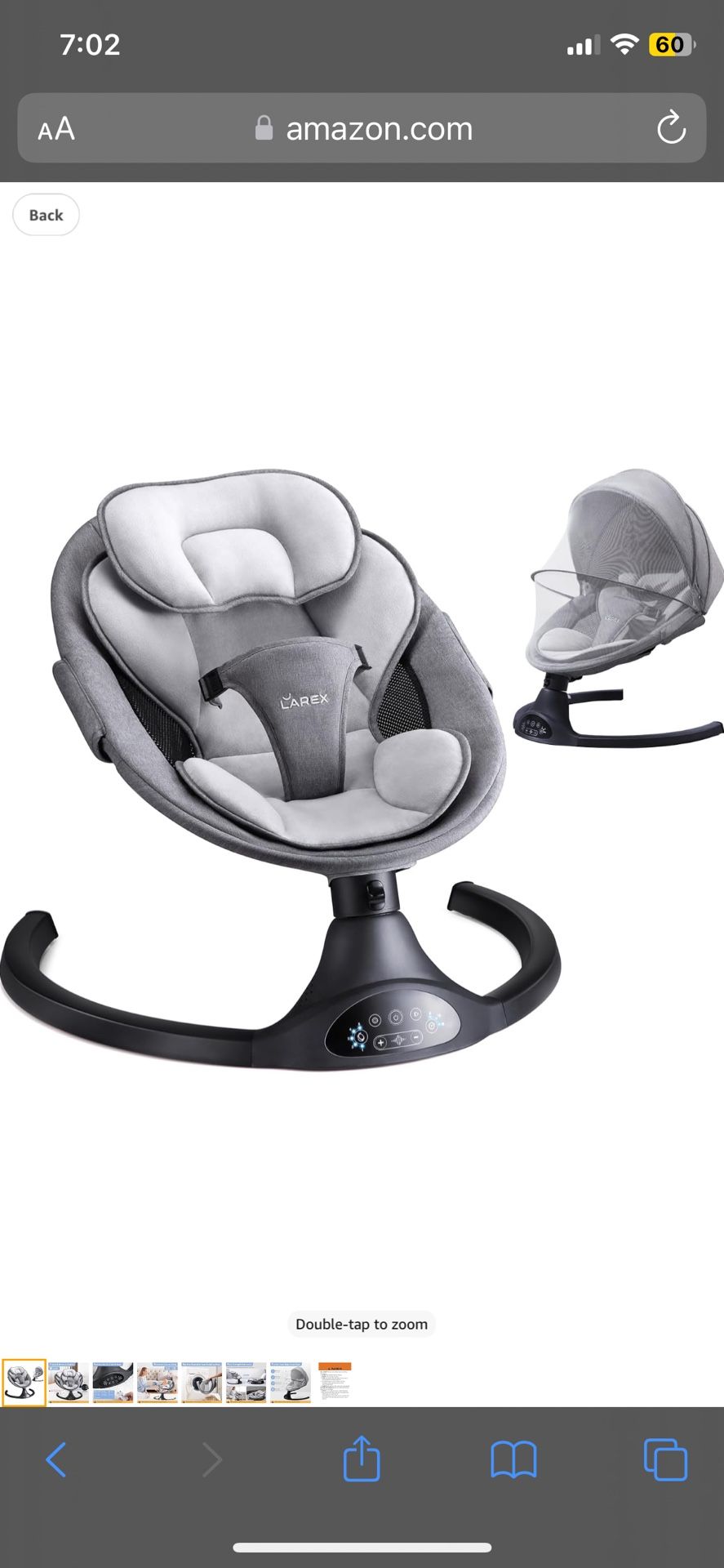 Baby Swing Electric With Bluetooth