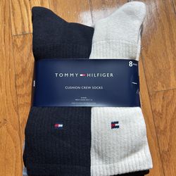 NWT Tommy Hilfiger men’s cushion crew socks 8 pairs