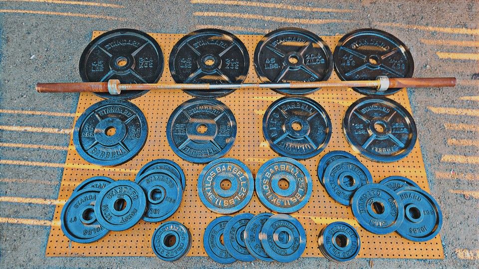 495 Lbs Olympic Weights & Bar