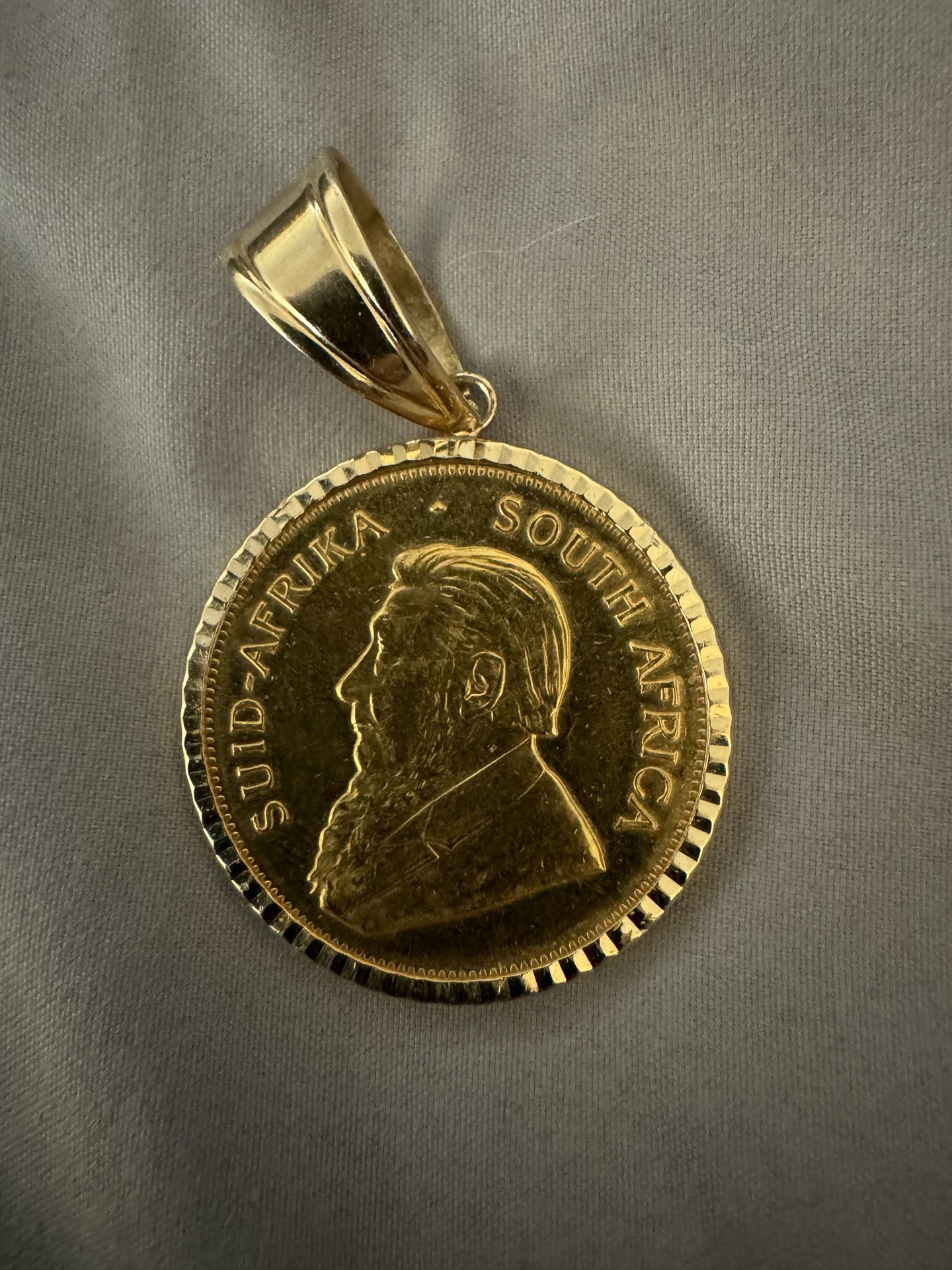 Krugerrand Gold Coin Pendant 1oz