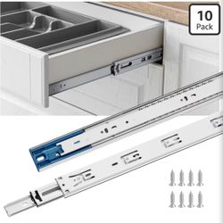 New! Goldenwarm (10 Pk) 22” HD Side Mount Soft Close Full Ext Ball Bearing Drawer Slides $35 (#1292)