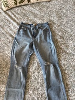 Madewell Light Wash Distressed Jeans