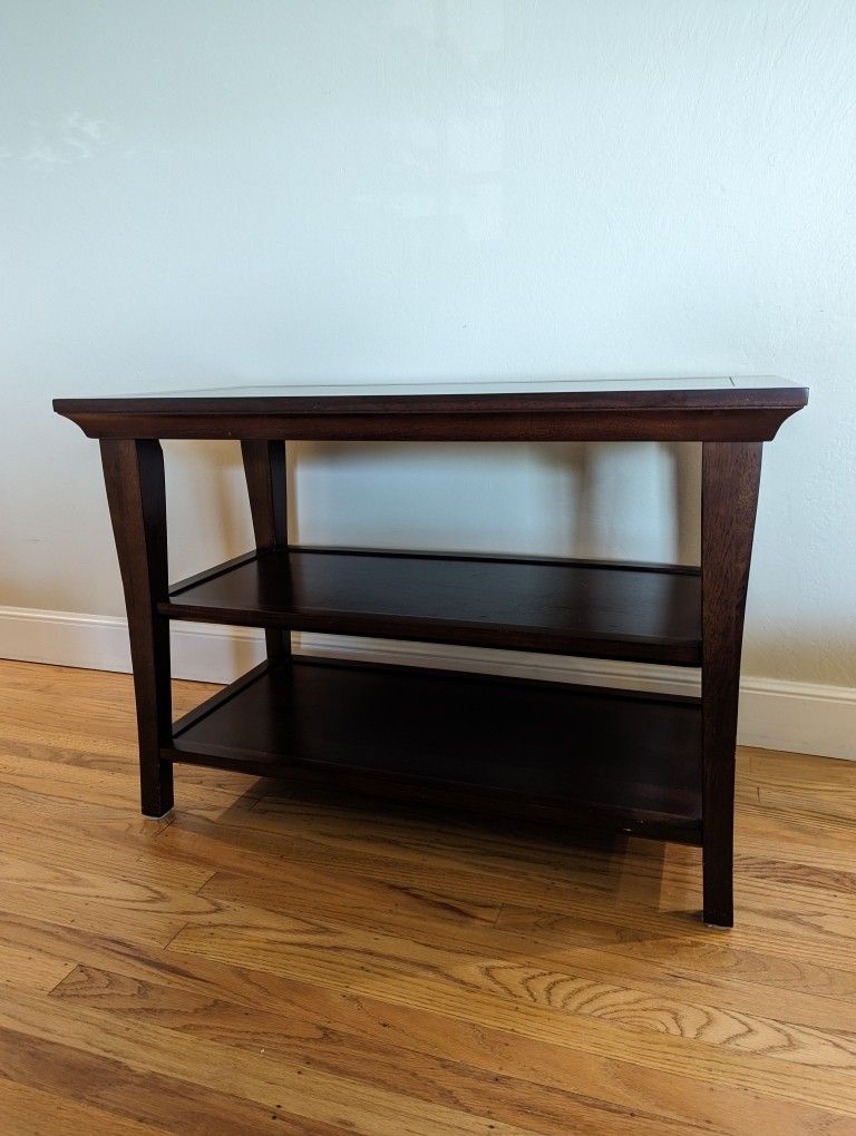 Dark Wood Console Table