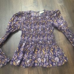 Womans Purple Puff Sleeve Shirt Size XS By Universal Thread #16